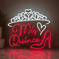 Enseigne néon LED Cœur Rose pour Mariage, Fête, Photomaton, Chambre, Boutique, Café et Décoration d'Événements Romantiques