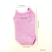 Maison de poupée camisole combinaison maillot de bain sac pet vêtements tissu poupée vêtements accessoires