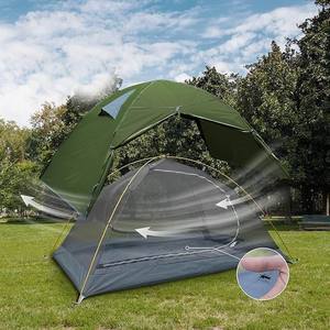 Carpa de Camping Impermeable y Ligera para 2 Personas, Carpa de Senderismo para Dos Personas, para Montañismo al Aire Libre con Toldo - Product Image 2