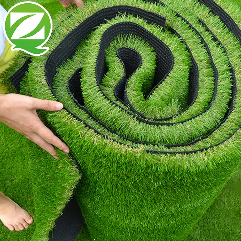 QINGZHOU custom size outdoor landscape synthetic artificial turf synthetic lawn carpet wall decoration artificial grass