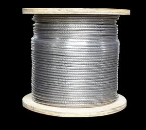 Стальной трос 1*7-2.1/2.<span class=keywords><strong>4</strong></span> из оцинкованной углеродистой стали, 2.1мм/2.<span class=keywords><strong>4</strong></span>мм, стандарт AISI, холоднокатаная сталь для резки и гибки - Product Image 6