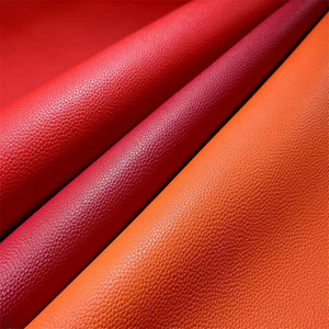 Tissu synthétique en polyuréthane imitation cuir de 1,6 mm, matière première en PVC, peau de litchi pour sacs et chaussures - Product Image 4