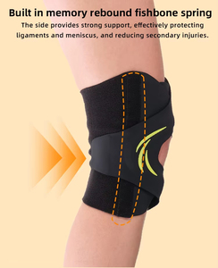 <span class=keywords><strong>Genouillère</strong></span> de soutien avec logo OEM, réglable, respirante, soulagement de la douleur, stabilisateurs latéraux <span class=keywords><strong>pour</strong></span> le sport, la course et l'entraînement - Product Image 5