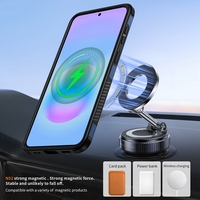 Coque antichoc pour Galaxy A57 avec béquille rotative à 360 degrés et support magnétique pour voiture, compatible Samsung A57 A07 A17 A37 A56 A26