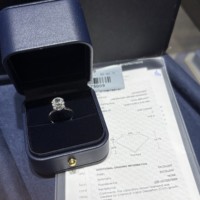 Bague de fiançailles classique à double griffe en or blanc 14K 18K avec diamant de laboratoire ovale IGI, solitaire pour mariée