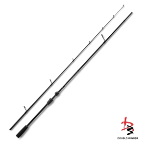 <span class=keywords><strong>Canne</strong></span> à pêche en fibre de carbone de 240 cm (8 pieds) en 2 brins avec guides en céramique en acier inoxydable pour la pêche au bar, au brochet, en lac, en rivière, en eau douce et en eau salée - Product Image 1