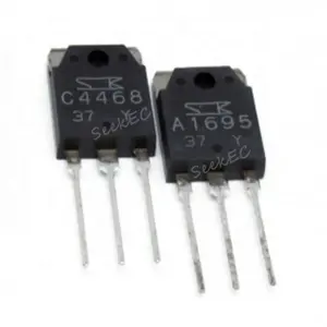 Pares de transistores eletrônicos, 2sa1695 2sc4468 a1695 c4468 de transistor de componentes eletrônicos 4/468/a1695 transistor a1695 c4468