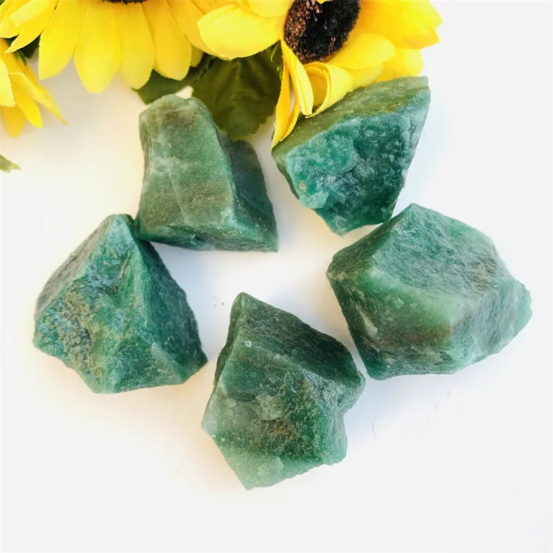 Wholesale Natural Crystal Rough Stone Raw Green Aventurine Quartz For Healing