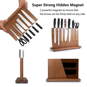 Soporte Magnético de Doble Cara para Cuchillos, de Madera Sólida, con Forma de Barra, para Almacenamiento de Utensilios de Cocina, Venta al Por Mayor, Alta Calidad - Product Image 2