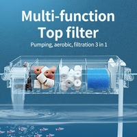 Filtre externe pour aquarium, boîte de filtration multi-chambres, sortie cascade, pompe silencieuse, filtration 3 en 1