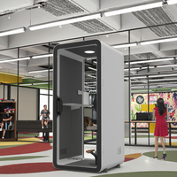 UNIBOOTH Cabines de Travail Portables Modernes Multifonctionnelles Personnalisables, Cabine de Réunion Insonorisée pour Bureau à Domicile et Bureaux