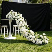 Arreglo Floral de Seda Realista Hecho a Mano Personalizable al por Mayor, Ramo para Pasillo, Decoración de Boda, Día de la Madre