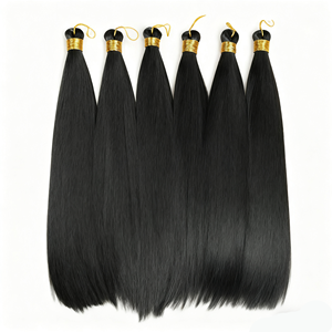 Tresses synthétiques lisses en gros pour extensions capillaires couleur piano, haute qualité, résistantes à la chaleur, pointe nano 30 - Product Image 5