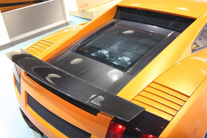 Aile de becquet en Fiber de carbone sèche de Style V à haute brillance pour Lamborghini Huracan Lp610 Lp580 <span class=keywords><strong>Gallardo</strong></span> becquet de voiture - Product Image 2