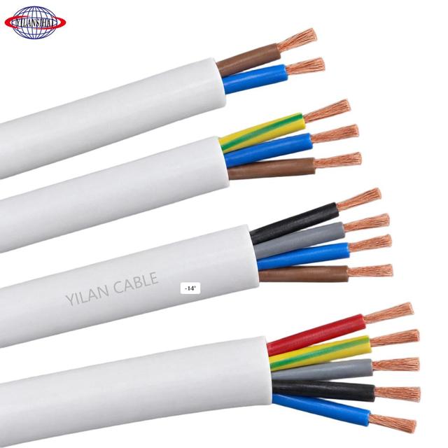 PVC Flexible Cable, H05VV-F, 2/3/4/5 Cores, 0.75mm, 1mm, 1.5mm, 2.5mm, 4mm, 6mm, 21AWG, 23AWG, 20AWG, 12AWG, 100% Pure Copper