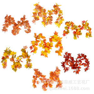 Guirnalda Artificial de Arce en Colores Otoñales de 3m de Largo para Decoración de Halloween, Navidad y Paredes del Hogar - Product Image 4