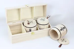 Wood Barrels Wholesale Custom Coffee Bean Storage Packaging Bsrrel Barrel Ec-friendly Mini Wood Coffee Barrel