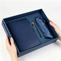 Ensemble Cadeau d'Entreprise Promotionnel Personnalisé de Haute Qualité : Parapluie, Carnet, Stylo, Souvenir, Cadeau d'Affaires en Gros