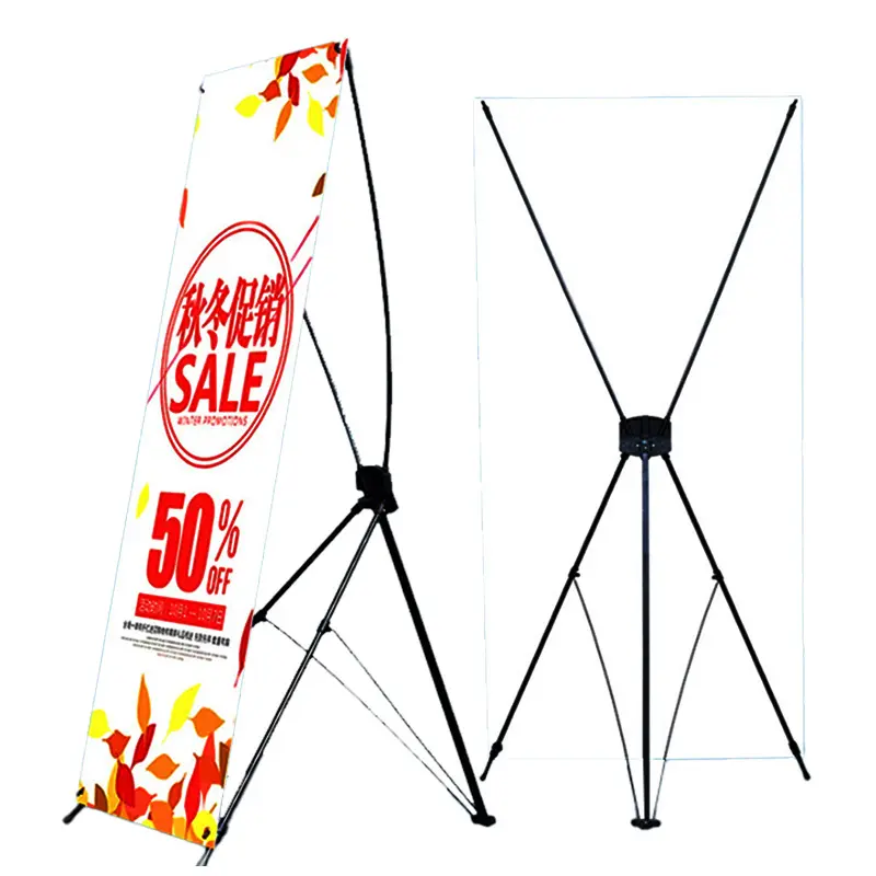 Individuelles hochwertiges Werkstativ Großhandel individuelles günstiges X-Banner und Ständer für tragbare Werbung X-Raum-Banner Stan