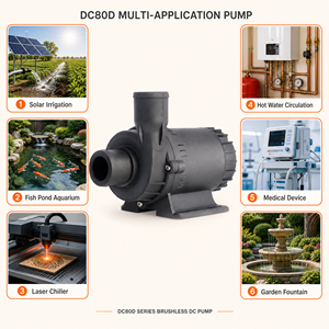 <span class=keywords><strong>Pompe</strong></span> à eau CC sans balais, débit max. 6600-8000 L/H, hauteur de refoulement max. 6-10 m, <span class=keywords><strong>pompe</strong></span> centrifuge submersible silencieuse pour irrigation, bassin à poissons, fontaine - Product Image 6