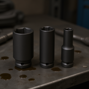 Juego de llaves de impacto Fervi de 10 mm, 12 mm y 14 mm, de acero al cromo vanadio, con punta profunda - Product Image 3