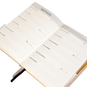 Maßgefertigtes Beiges Leinen Selbstgesteuertes Achtsamkeits-<span class=keywords><strong>Journal</strong></span> A5/A6 Hardcover Ritual-Organizer Papier Stoff Folie Selbstpflege-Geschenk - Product Image 3