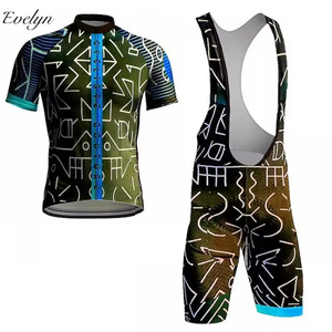 EVELYN OEM ODM <span class=keywords><strong>Tenue</strong></span> de cyclisme unisexe, séchage rapide, respirante, écologique, extensible dans les quatre sens, avec short à bretelles confortable - Product Image 3