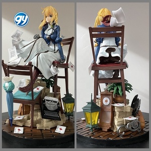 <span class=keywords><strong>Violet</strong></span> <span class=keywords><strong>Evergarden</strong></span> GK <span class=keywords><strong>Violet</strong></span> <span class=keywords><strong>Evergarden</strong></span> figura Anime modello da collezione statua 2D decorazione espositiva per ragazza in scatola - Product Image 1