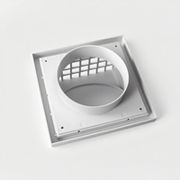 QIEXEIN Design moderne Durable Réglable Forme rectangulaire ABS Plastique Grille d'aération murale pour système de ventilation de climatisation