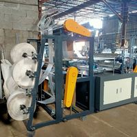 Machine à fabriquer des sacs en T-shirt GBD-E1200, nouvelle, à double couche, six lignes, avec dispositif de perforation automatique PLC