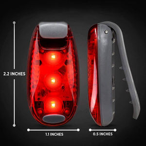 Feu stroboscopique à 3 LED <span class=keywords><strong>pour</strong></span> vélo, <span class=keywords><strong>accessoires</strong></span> haute visibilité, clipsables, feu arrière de sécurité - Product Image 4