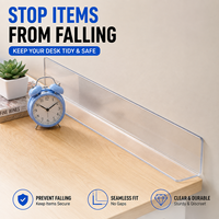Barrière de protection transparente en PC pour bord de table, empêchant les objets de tomber, protection de bureau en plastique contre les interstices, conception sur mesure