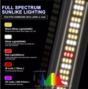 <span class=keywords><strong>WWW</strong></span> XXX <span class=keywords><strong>COM</strong></span> ไฟ LED หรี่แสงได้320W สเปกตรัมเต็มกระจายความร้อนพืชดอกในร่มเรือนกระจก IP65อลูมิเนียม - Product Image 5