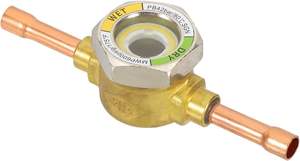 مؤشر رطوبة سائل نحاسي عالمي <span class=keywords><strong>DR</strong></span> 1/4 بوصة للرؤية المرئية للمبخرات، ضمان سنة واحدة لأنظمة التبريد والتكييف واللحام بالعرق - Product Image 3