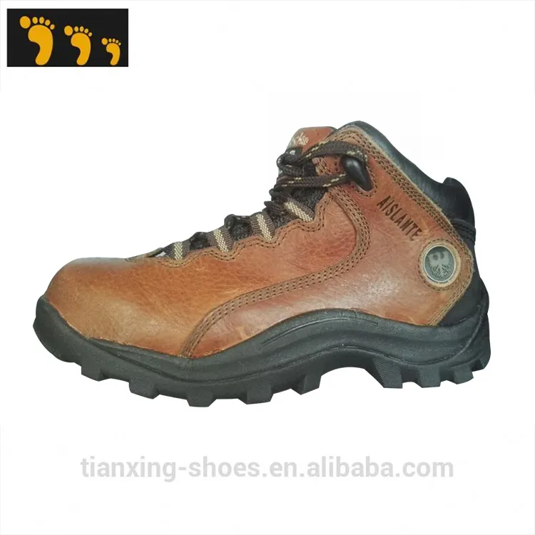 Gneuine-zapatos de seguridad de cuero genuino con punta de acero, calzado de trabajo resistente chileno, estándar