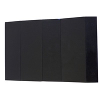 Grandes boîtes à cadeaux à rayures blanches noires brillantes Couvercles Papier rigide magnétique Revêtement UV Ensemble de stratification mate Gaufrage Vernissage