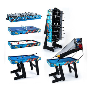 Mesa Multijuegos de Alta Calidad con Nuevo Diseño: Futbolín, Air Hockey, <span class=keywords><strong>Billar</strong></span> y Tenis de Mesa para Sala de Juegos en Casa - Product Image 1
