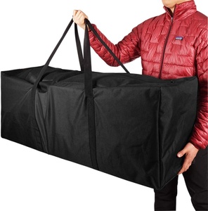 Black Bag YBN Custom Black Camping Duffel Extra Large Durable Water Resistant Travel Bag