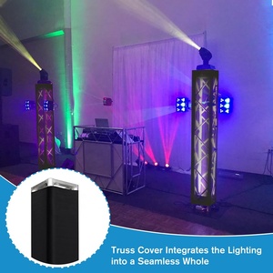 Màu đen ngoài trời sân khấu scrim Bìa Spandex giàn Trần Bìa Stretch giàn sân khấu bìa vải tay áo với Velcro cho sân khấu Giàn - Product Image 4