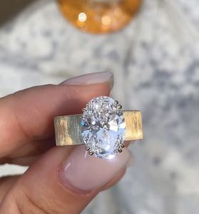 <b>Custom</b> fine jewelry real solid <b>ring</b> 9k 10k 14k 18k PT rose yellow white gold lab diamond/gemstone factory manufacture - Product Image 1