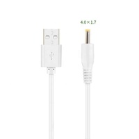 Câble USB vers CC blanc 5V 5525 5521 4017 35135 2507 Câble d'alimentation CC Câble de connecteur USB mâle vers baril 5525