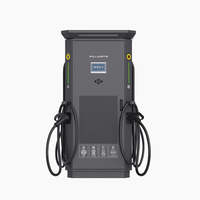 Chargeur DC pour véhicules électriques à trois pistolets 120KW 160KW 200KW 240KW, station de recharge commerciale GB/T montée au sol OCPP 1.6 IP54
