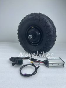 Elektrische besturingskit voor boerderijviskarren 24v 36v 48v 350w, conversiekit voor kruiwagen, 14,5 inch karremotorwiel met band - Product Image 2