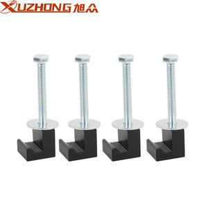 XUZHONG - Juego de 4 sujetadores de aleación de aluminio tipo J para montaje en caja de herramientas - Product Image 1