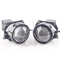 3.0 inç Bi LED projektör Lens araba far ile melek gözler yüksek düşük işın projektör Lens 56W 4480 lümen