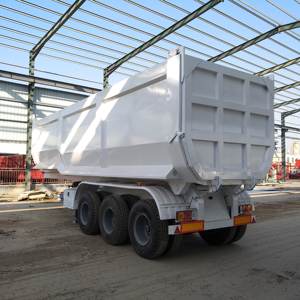 Semi-remorque benne basculante 3 essieux 40 tonnes, haute résistance, en acier au carbone Q345 - Product Image 3