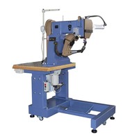 Machine à coudre de couture de bord de semelle extérieure supérieure de chaussures de toile en cuir industriel de double aiguille résistante