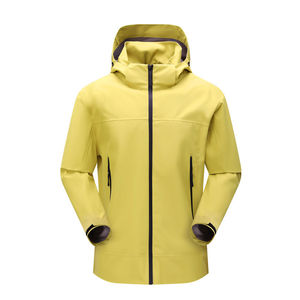 Veste coupe-vent imperméable et respirante pour activités de plein air, unisexe, avec capuche et poches zippées - Product Image 1