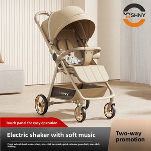 <span class=keywords><strong>Passeggino</strong></span> per Neonati con Posizioni Reclinabili, Culla Elettrica Oscillante, Leggero e Pieghevole, Bidirezionale, per Neonati e Bambini, in Metallo - Product Image 5