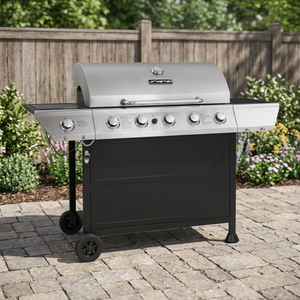 Outdoor Commercial <b>Camping</b> <b>BBQ</b> Grill with Side Burner Stainless Steel Powder Coated Finish CE Certified - Product Image 3